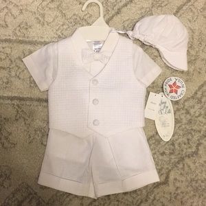 Christening Outfit with Hat 6-12 mos.